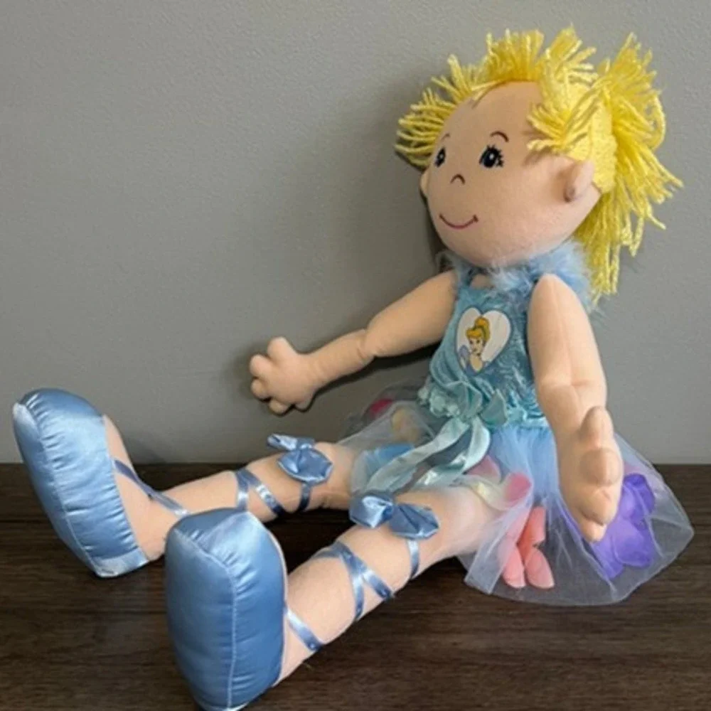 Disney Cinderella Plush Ballerina Rag Doll Creative‎ Designs Intl Blue Tutu 13